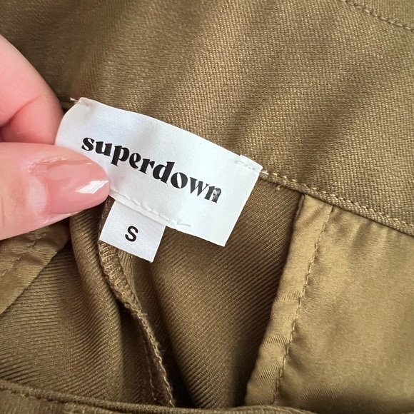 SUPERDOWN X Revolve Avery Cargo Pants Olive Sz S - Picture 7 of 8